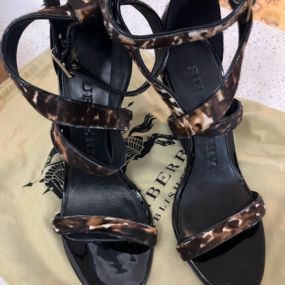 Burberry Wedge Sandals. Brand new, original box. Size US40.